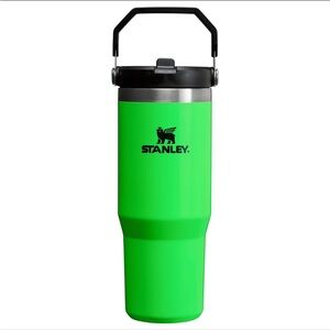NWT Stanley Neon Green 30 oz Ice Flow Tumbler with Flip Straw
